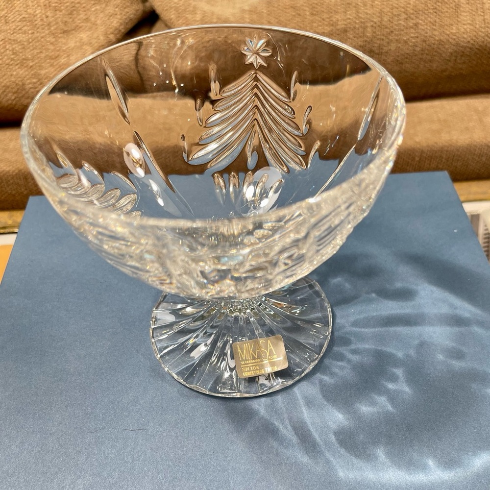 Mikasa Crystal dessert dish